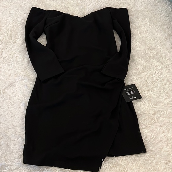 Lulus off the shoulder black homecoming dress size:Small - Picture 1 of 3